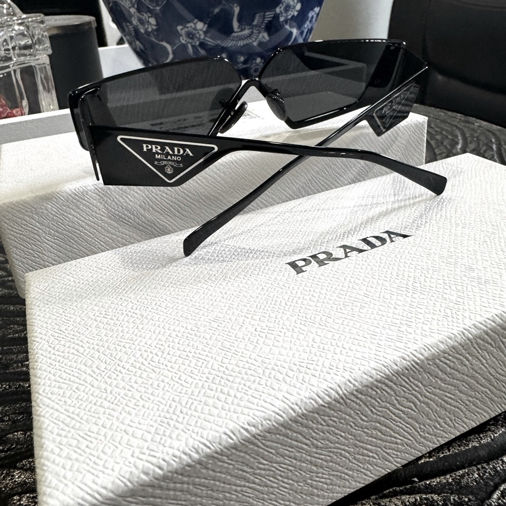 Prada unisex black sunglasses